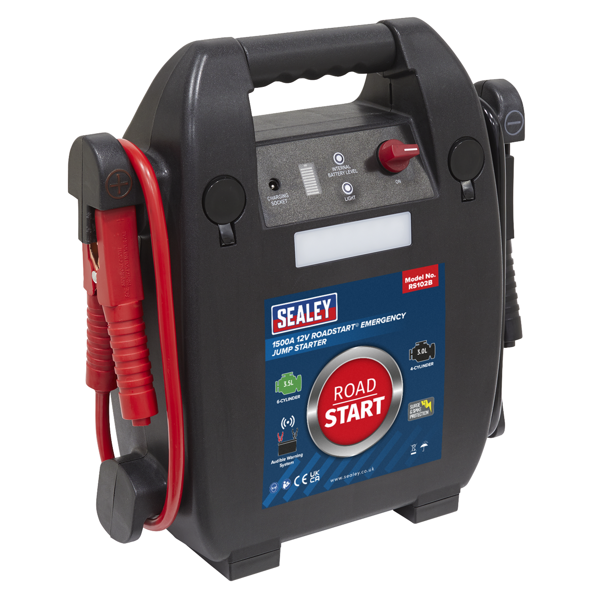 RoadStart® Emergency Jump Starter 12V 3.5L 6-Cylinder RS102B