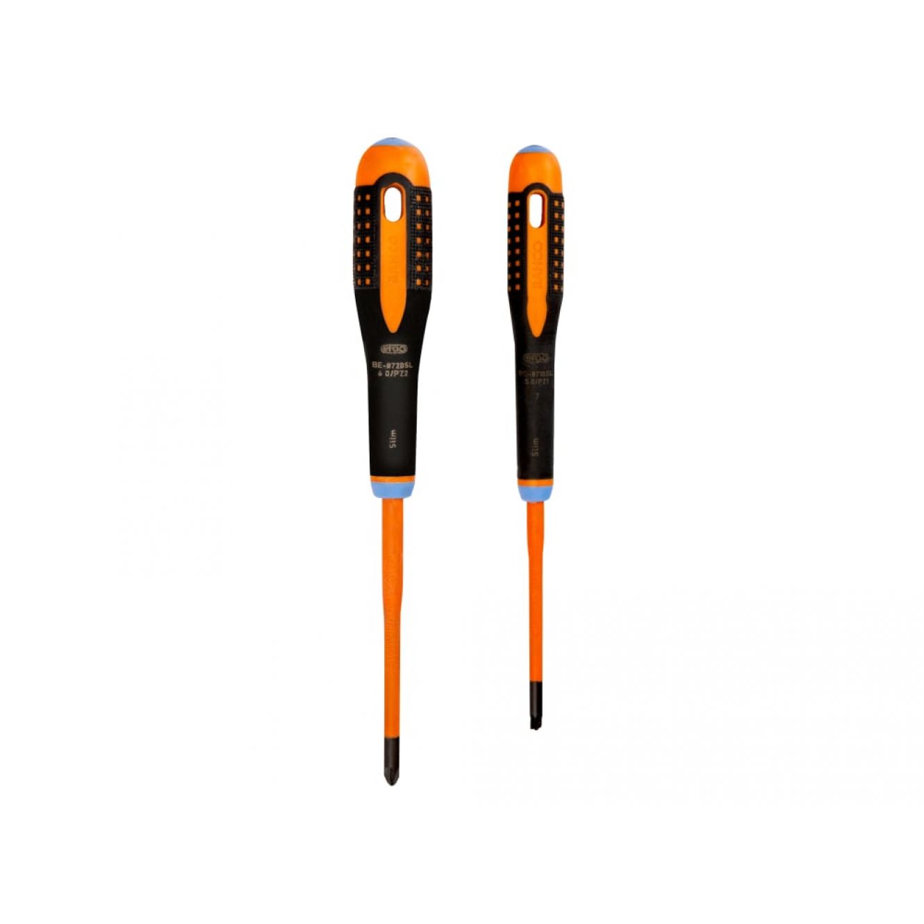 BE-9890SL ERGO™ Slim VDE Insulated Screwdriver Set, 2 Piece BAH9890SL