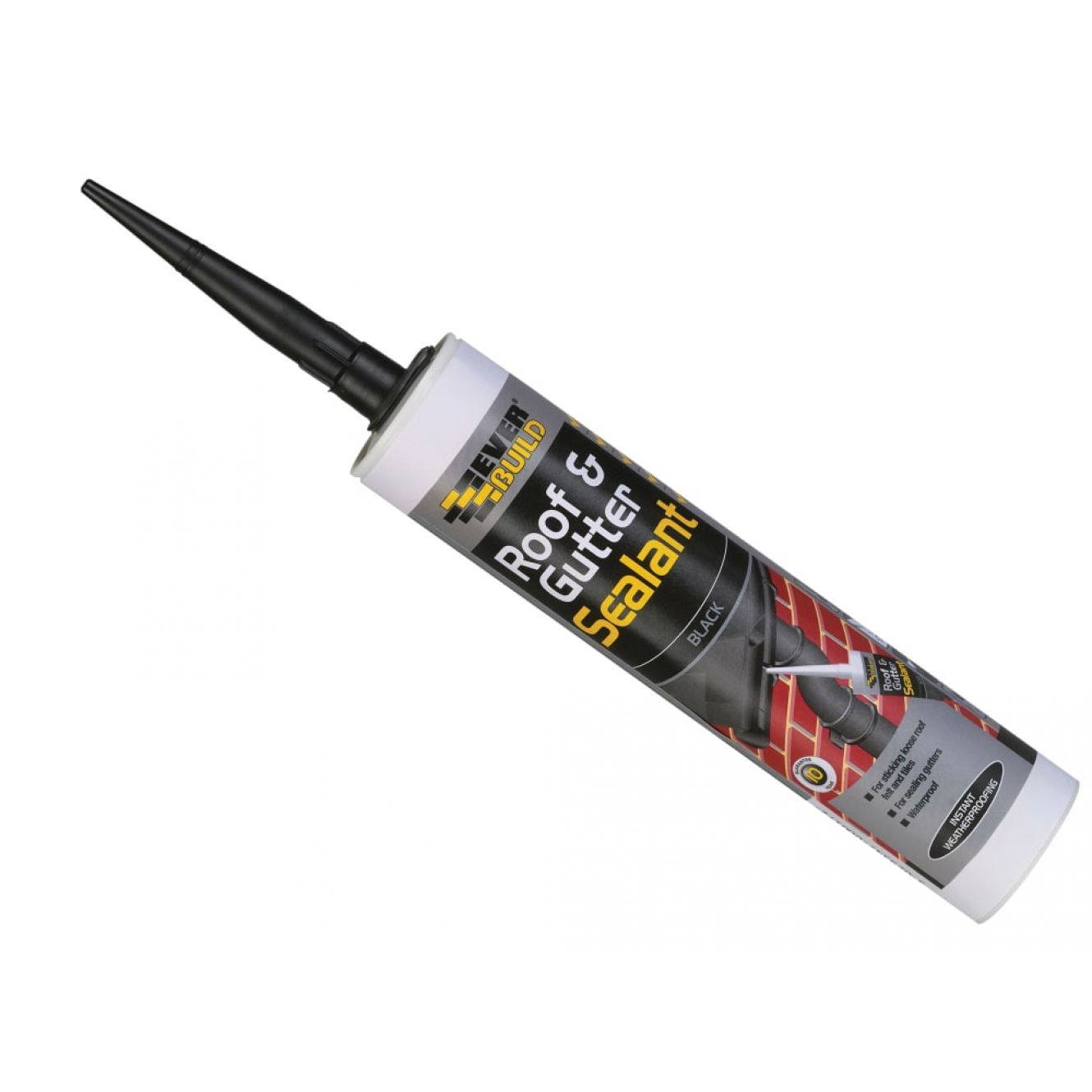 Roof & Gutter Sealant Black 295ml EVBROOFBL