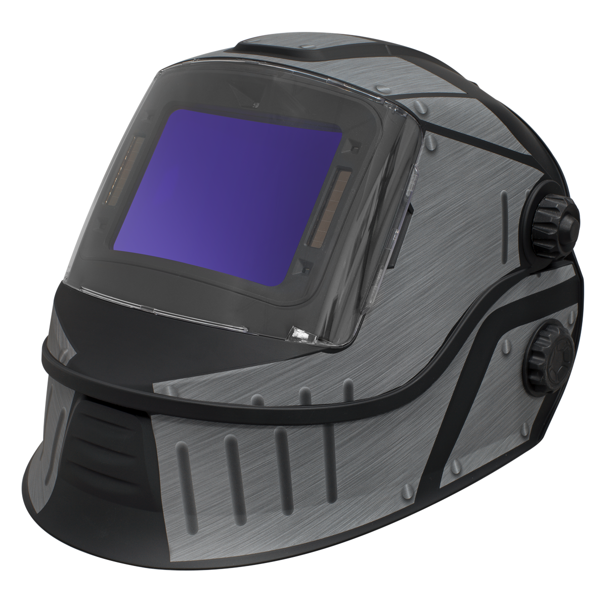 Flip Up Welding Helmet Auto Darkening Solar Powered True Colour - Shade 9-13 PWH603