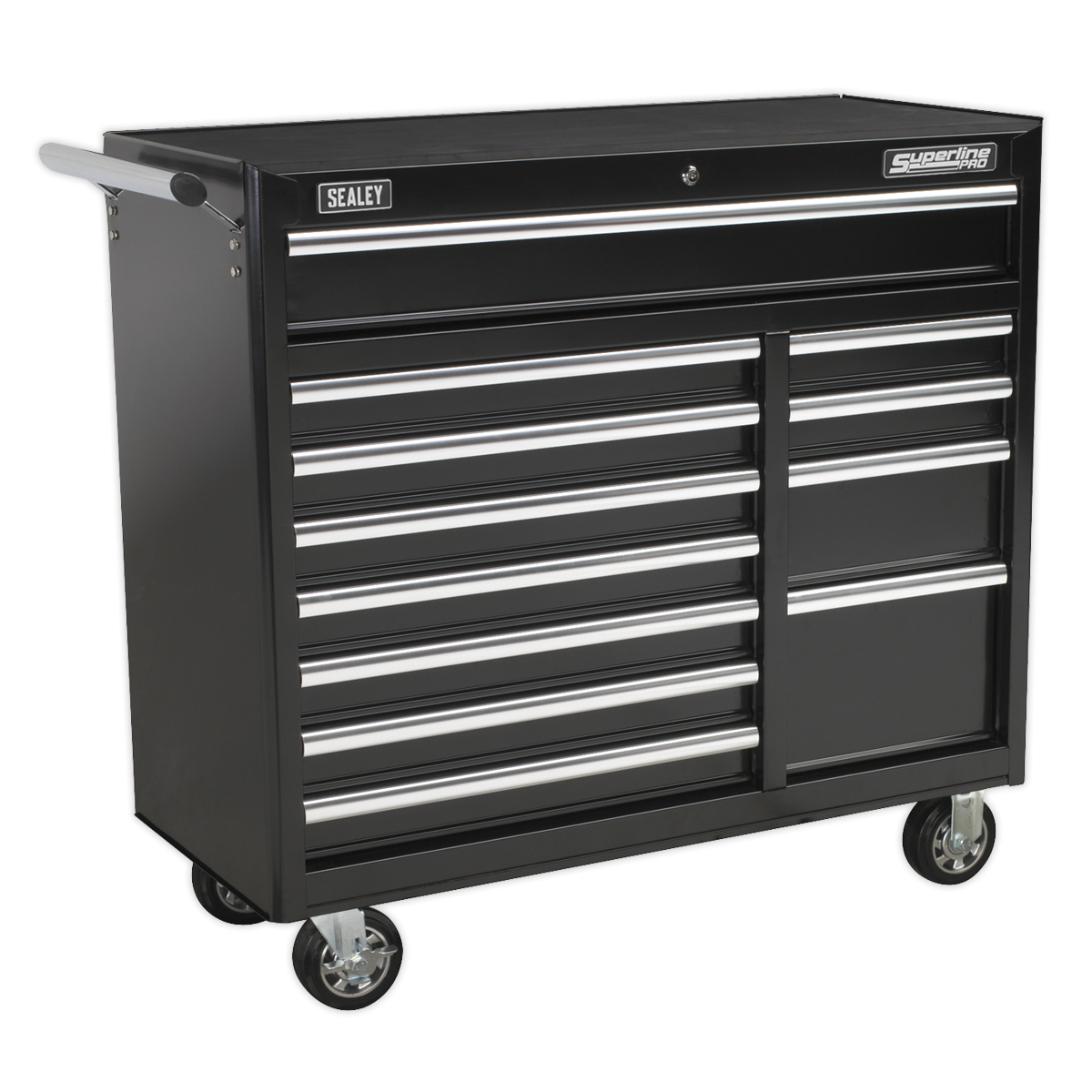 Rollcab 12 Drawer with Ball-Bearing Slides Heavy-Duty - Black AP41120B