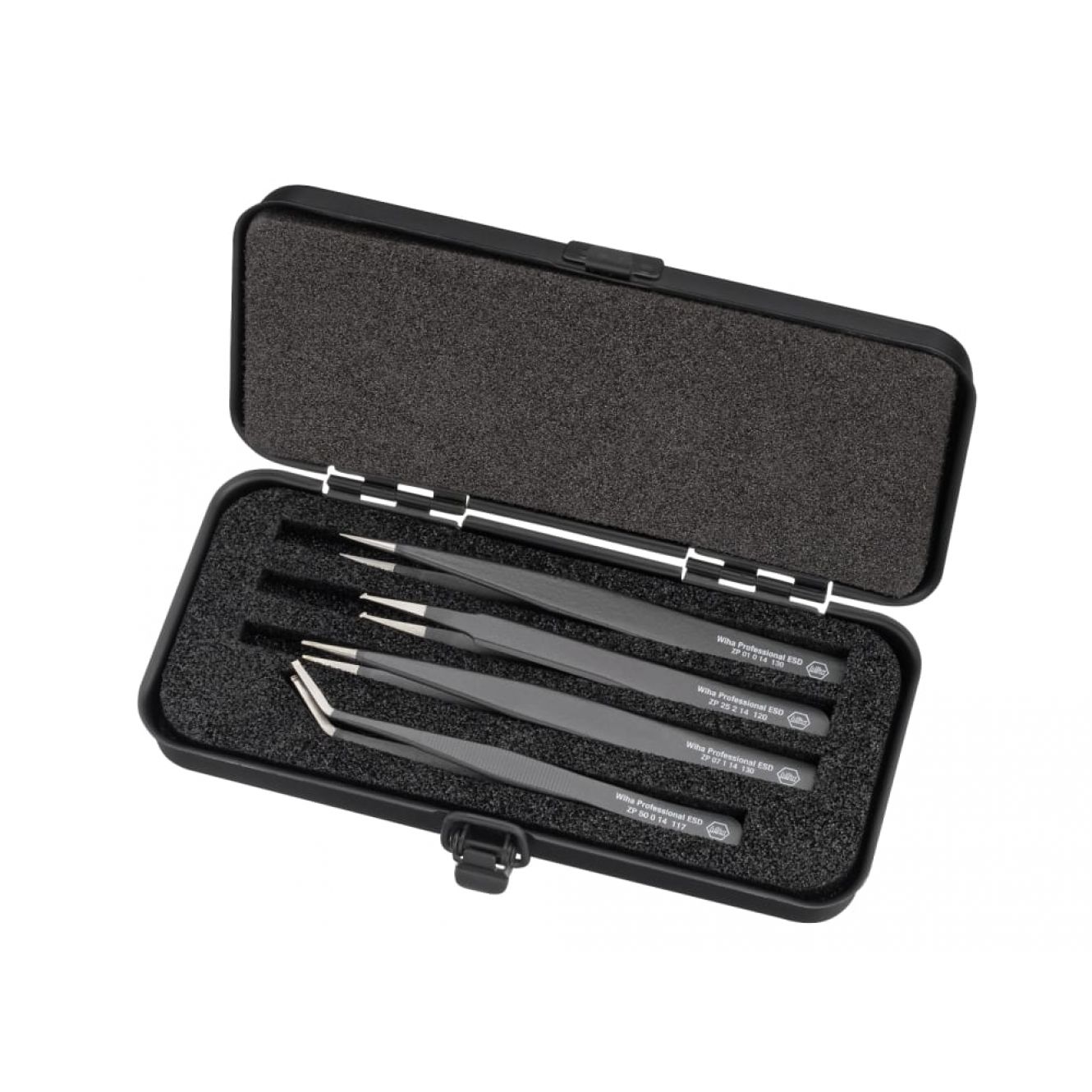 Professional ESD SMD Tweezer Set, 4 Piece WHA32349