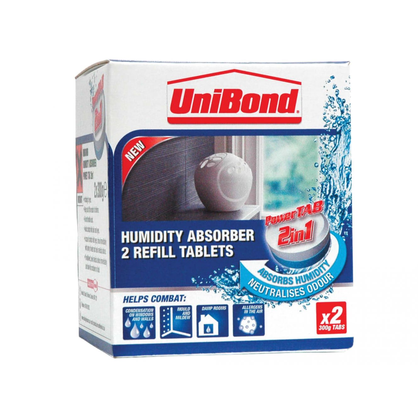 Small Moisture Absorber Neutral Power Tab Refill (Pack 2) UNI1554712