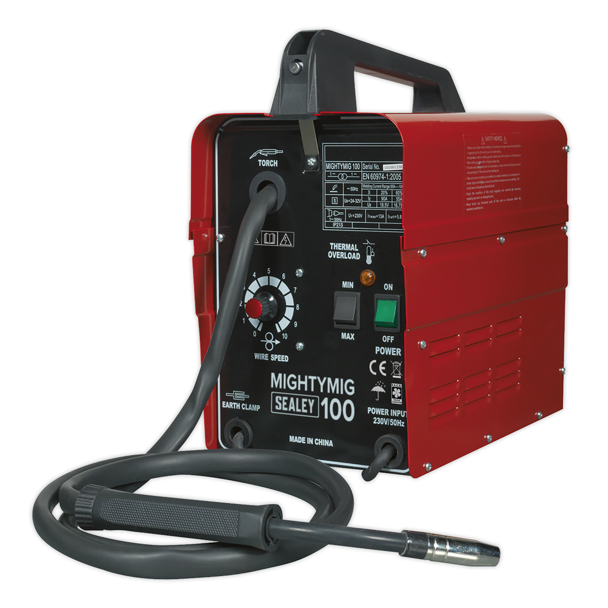 No-Gas MIG Welder 100A 230V MIGHTYMIG100