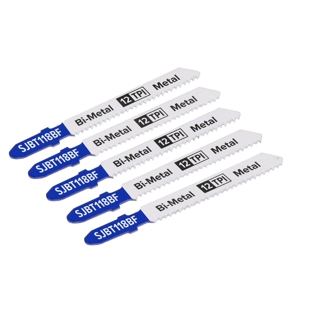 Jigsaw Blade Metal 75mm 12tpi - Pack of 5 SJBT118BF