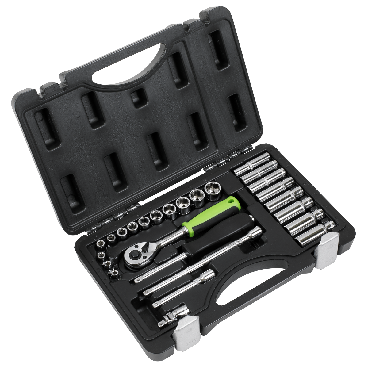 Socket Set 26pc 1/4"Sq Drive Metric S01234