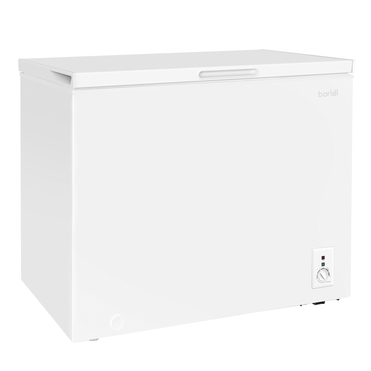 Baridi Freestanding Chest Freezer, 199L Capacity, Garages and Outbuilding Safe, -12 to -24°C Adjustable Thermostat with Refrigeration Mode, White DH111