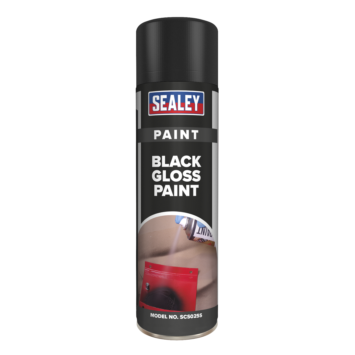 Black Gloss Paint 500ml Pack of 6 SCS025
