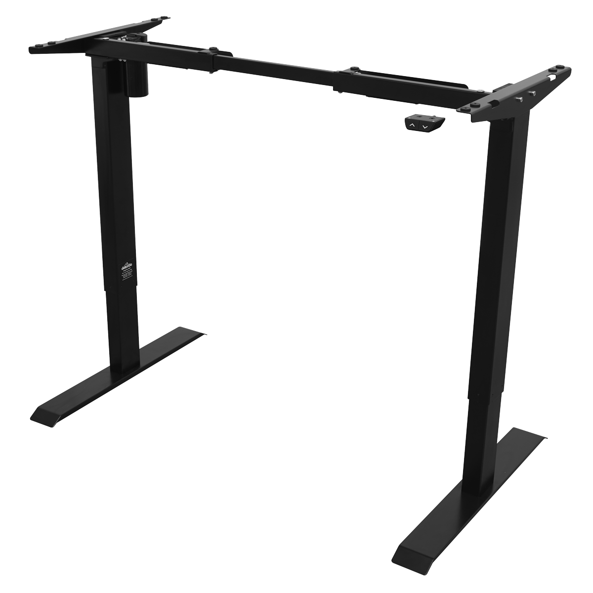 Dellonda Single Motor Adjustable Desk Frame, 70kg Capacity, Black - DH17 DH17