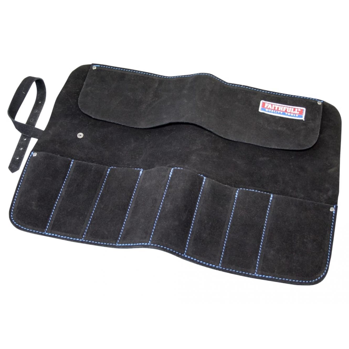 8 Pocket Leather Chisel Roll FAILCR8B