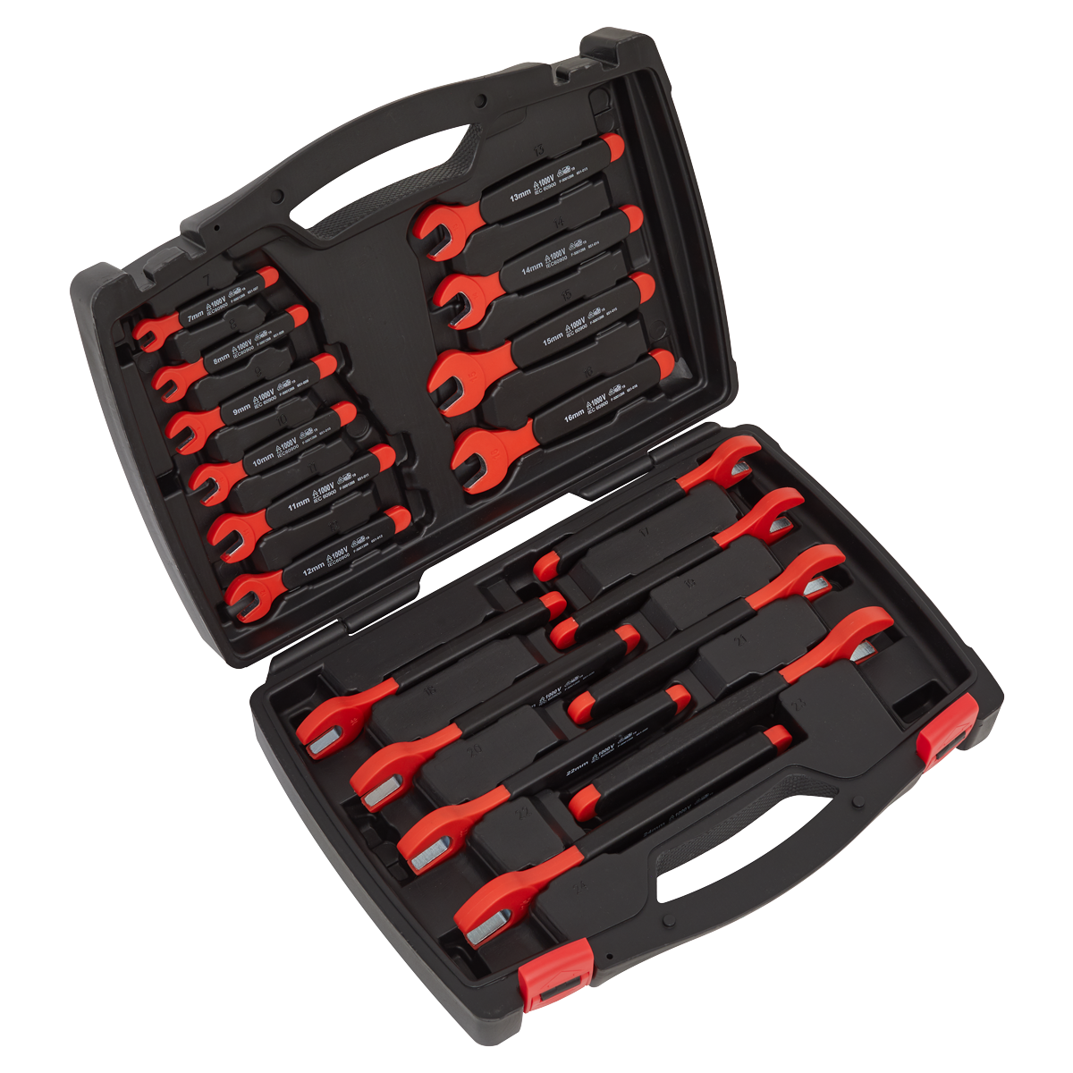 Insulated Open-End Spanner Set 18pc VDE Approved AK63172