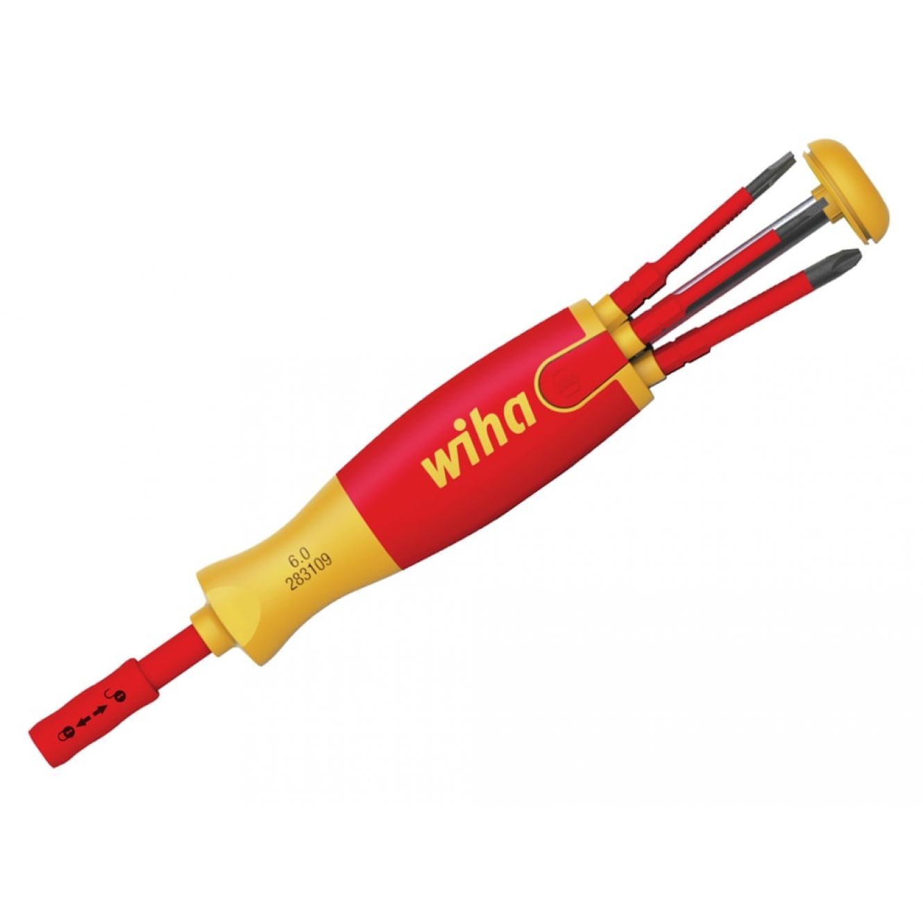 LiftUp electric Bit Magazine SL/PZ/PZS Screwdriver Set, 6 Piece WHA41235