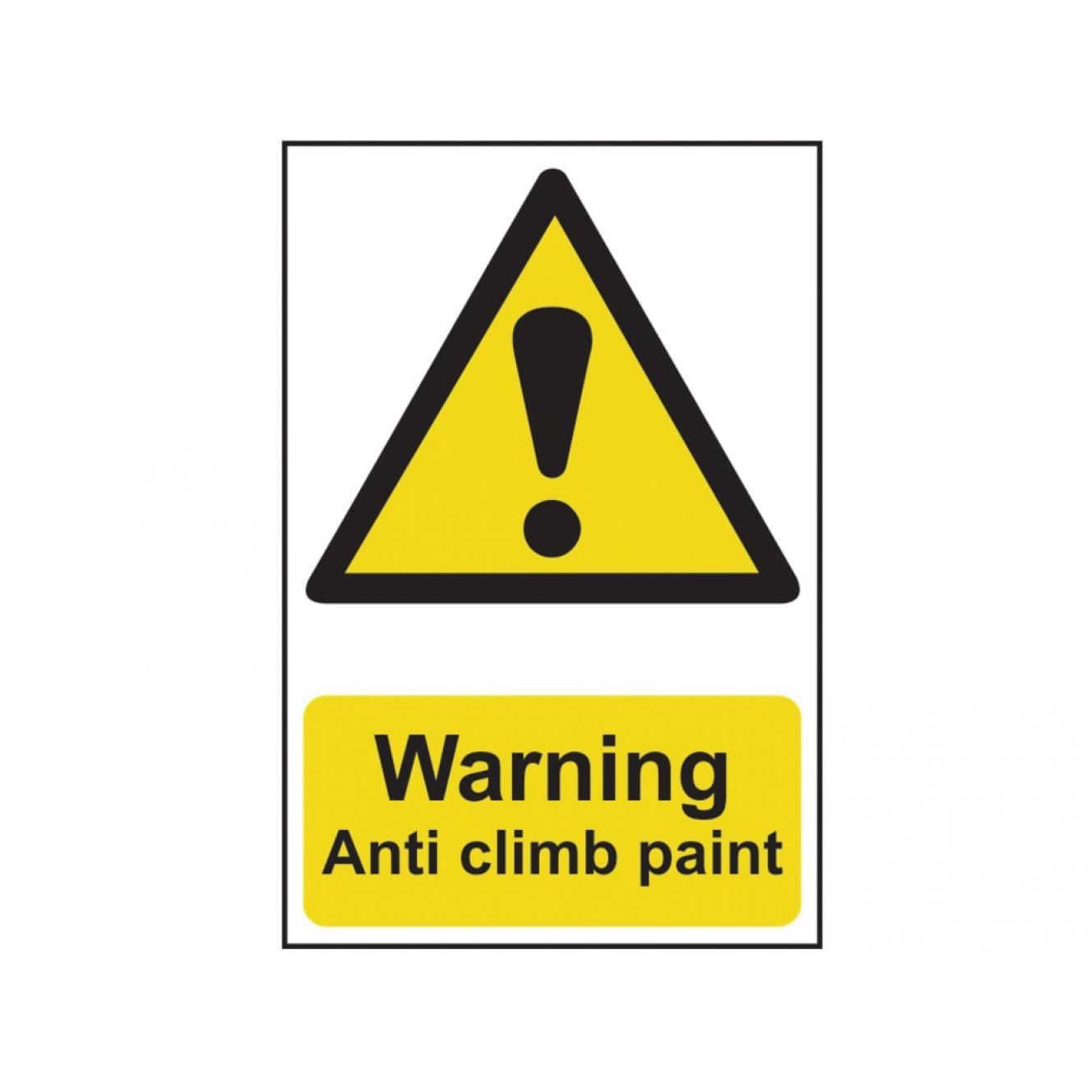 Warning Anti Climb Paint - PVC 200 x 300mm SCA1113