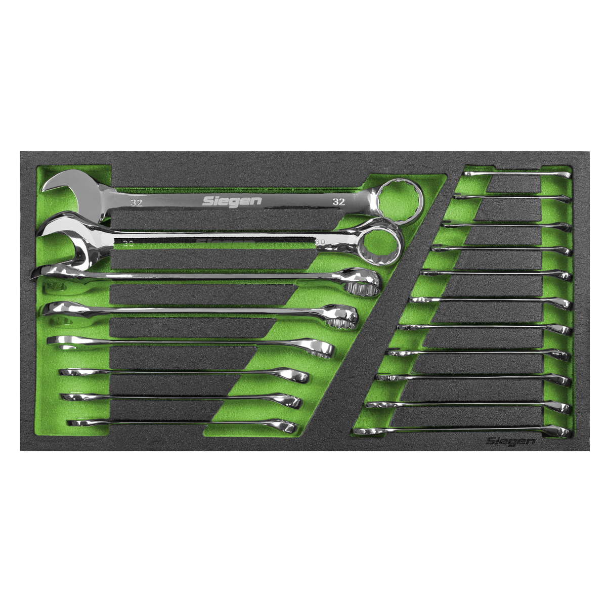 Tool Tray with Combination Spanner Set 19pc - Metric S01272