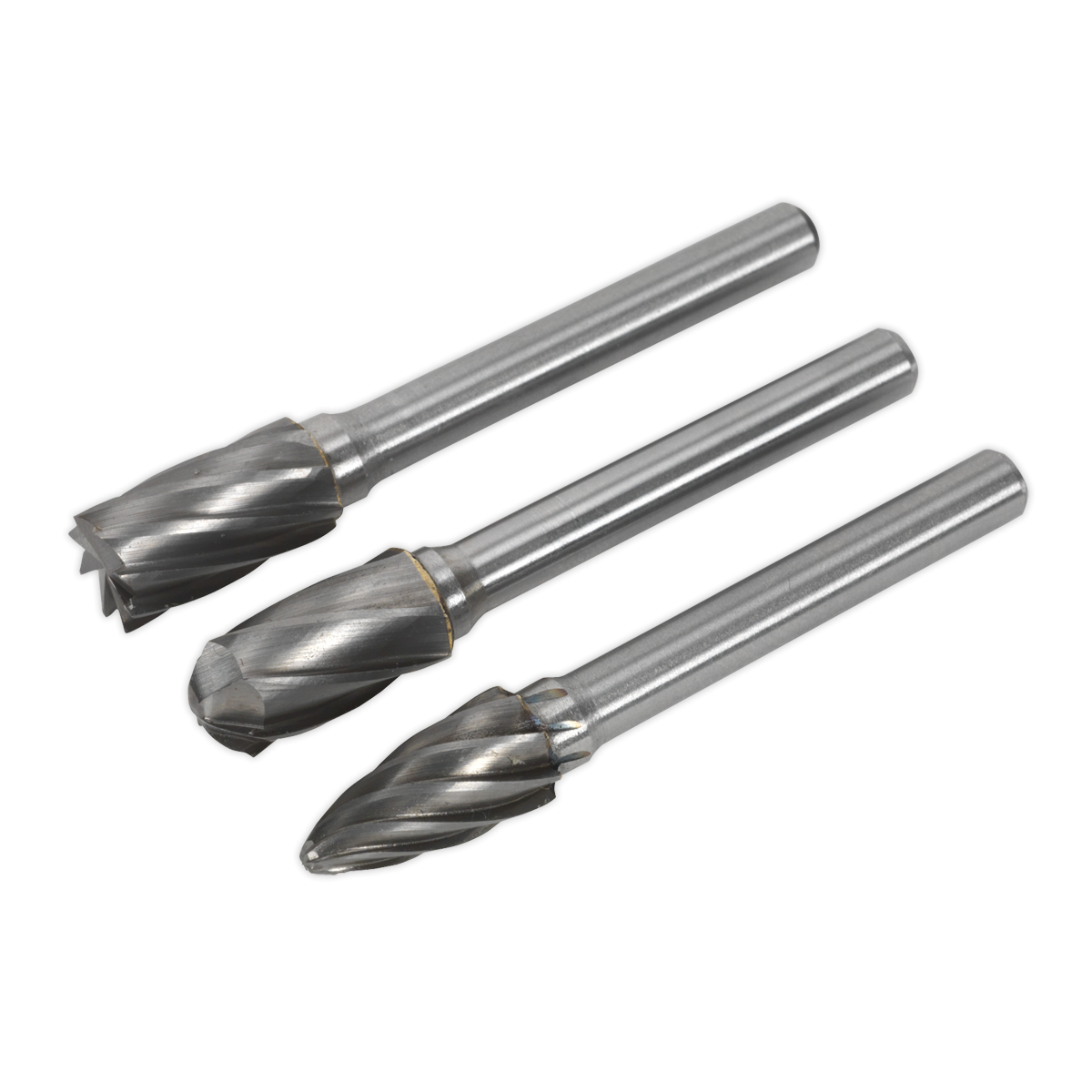 Tungsten Carbide Rotary Burr Set 3pc Ripper/Coarse SDBCK3