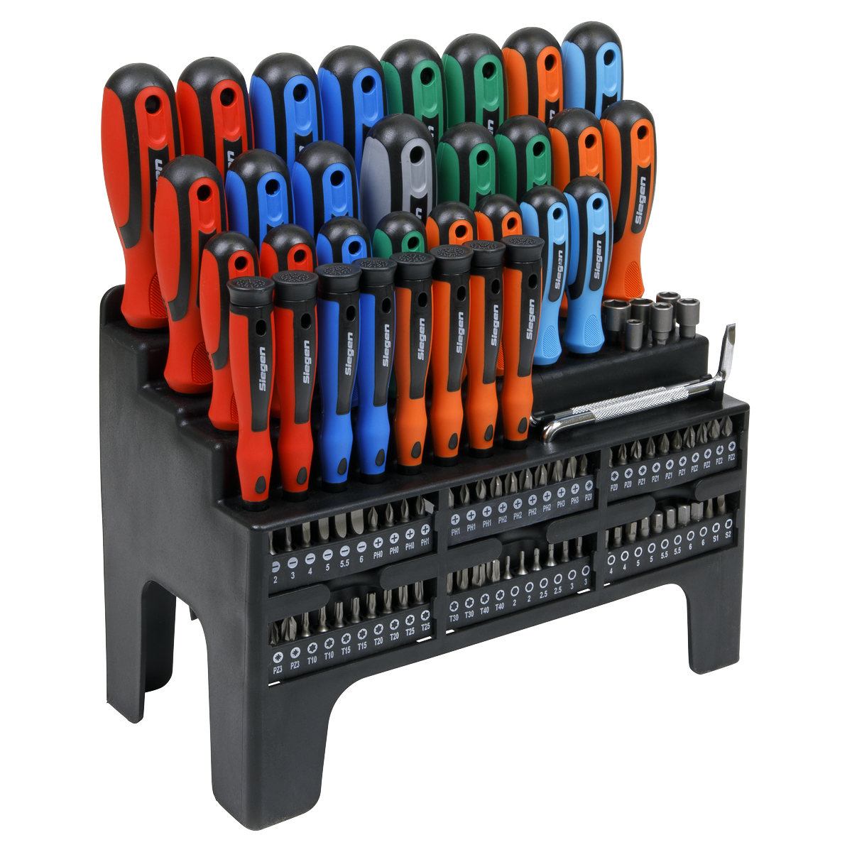 Screwdriver, Bit & Nut Driver Set 100pc S01248