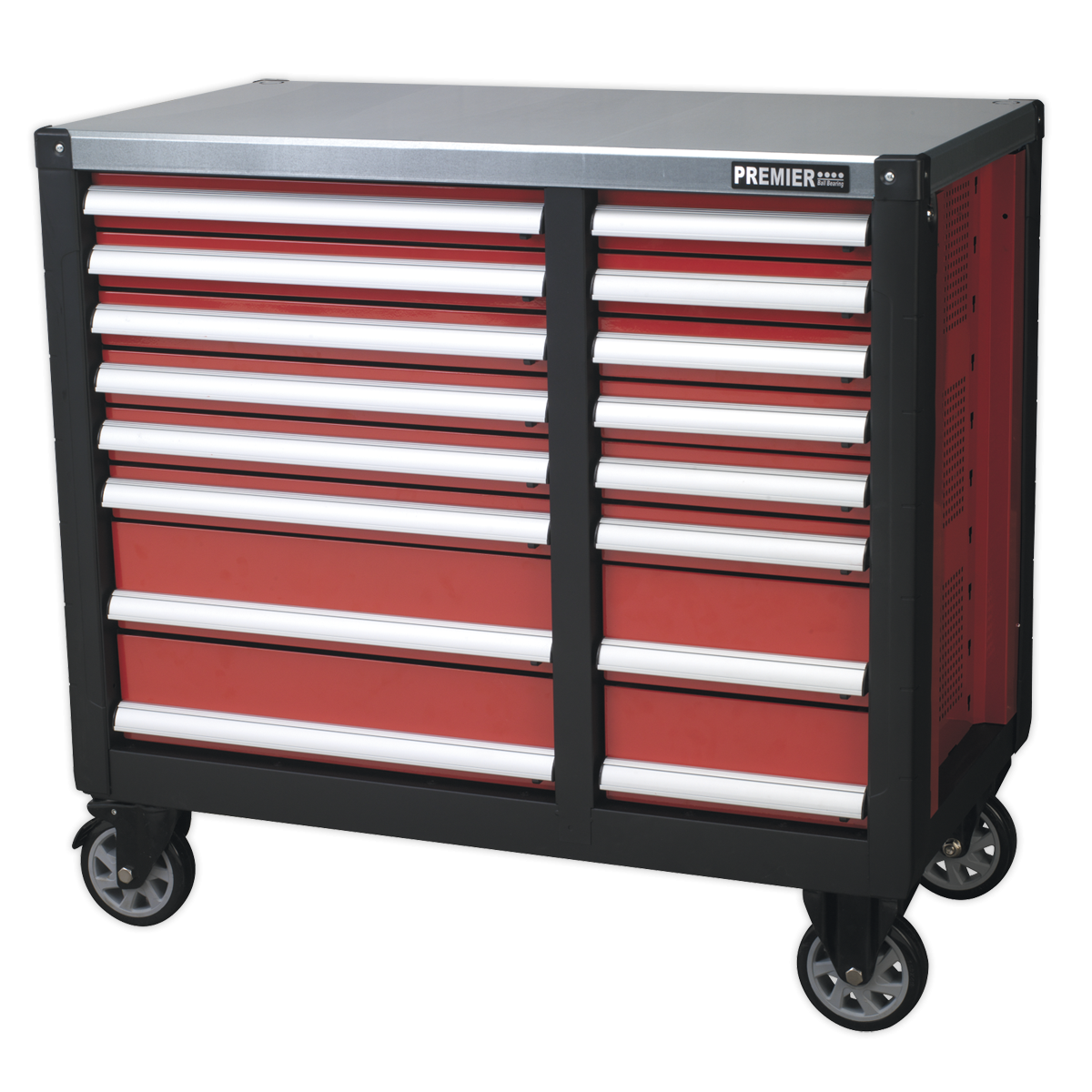 Mobile Workstation 16 Drawer with Ball-Bearing Slides AP24216