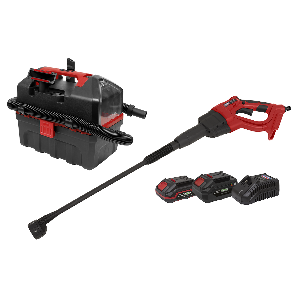 2 x 20V SV20 Series Cordless Car Cleaning Combo Kit - 2 Batteries CP20VCOMBO11