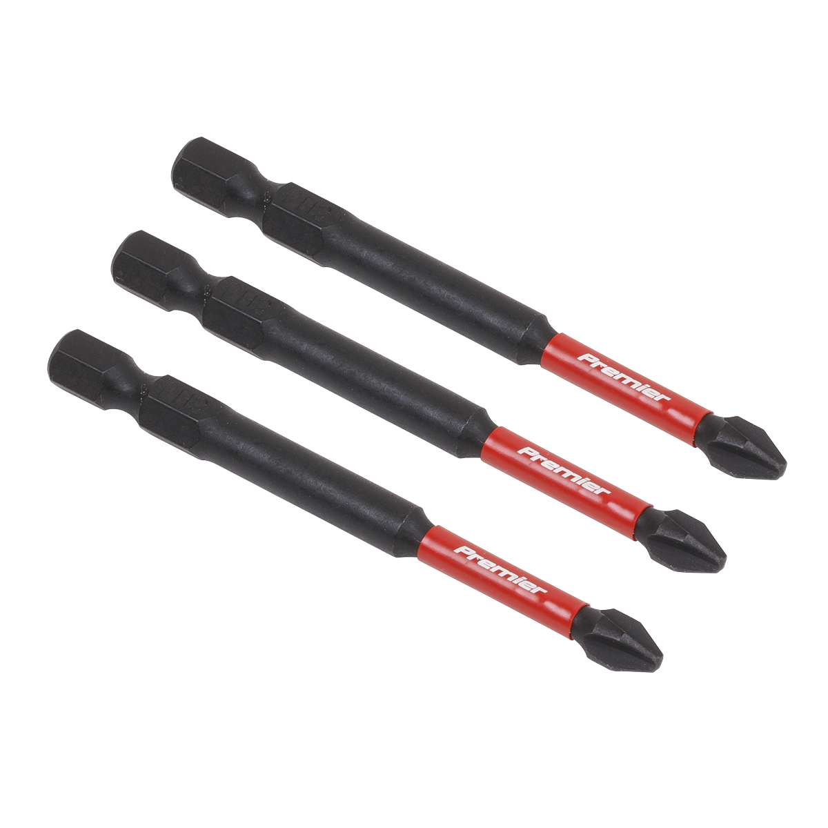 Phillips #2 Impact Power Tool Bits 75mm - 3pc AK8255