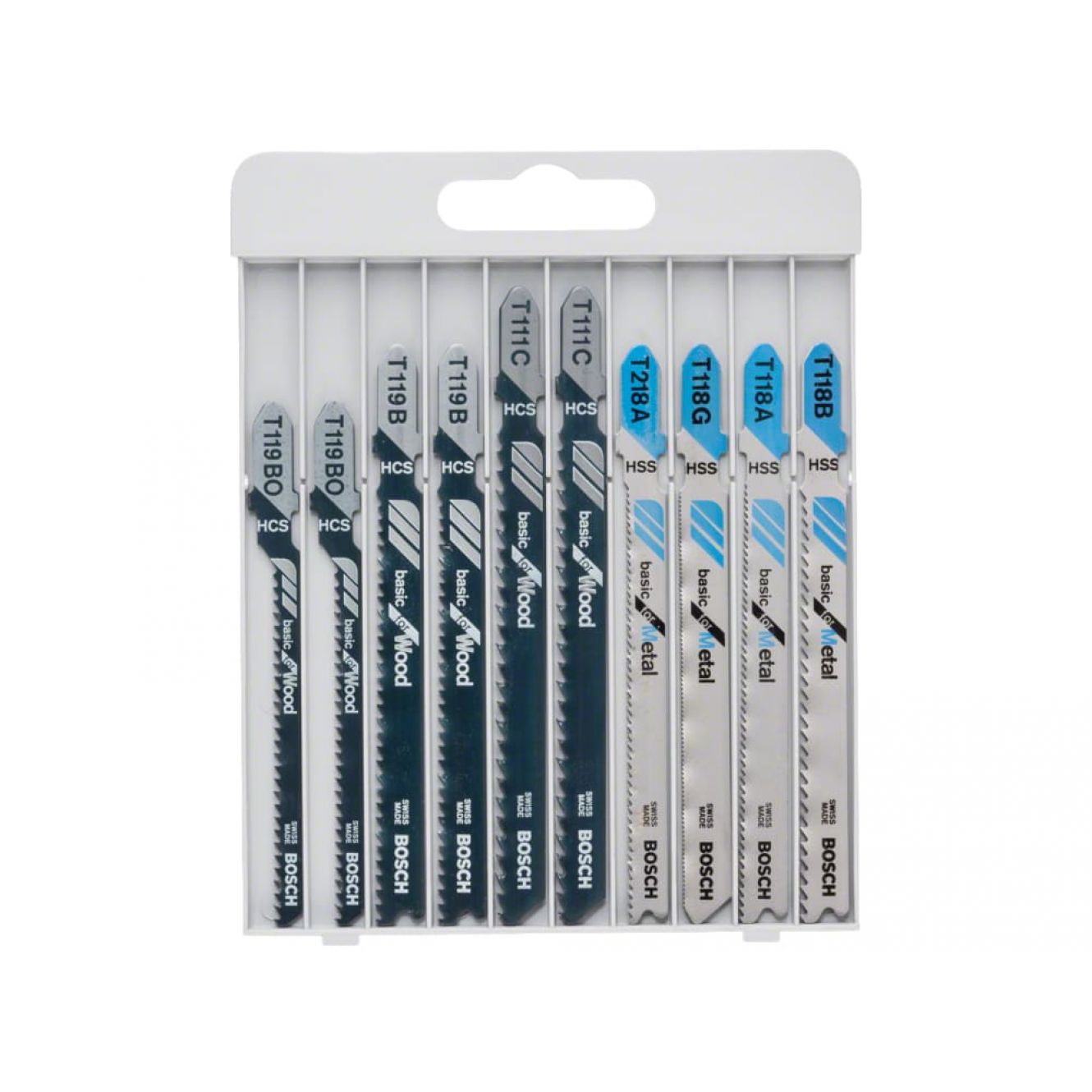 Basic for Wood and Metal Jigsaw Blade Set,10 Piece BPA607010630