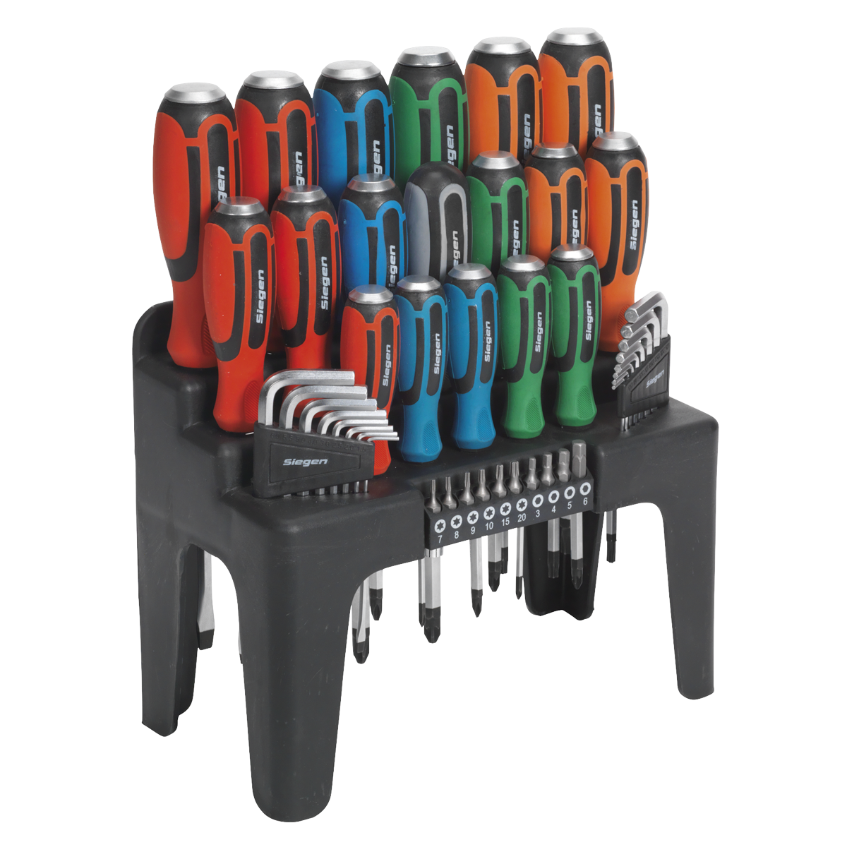 Hammer-Thru Screwdriver, Hex Key & Bit Set 44pc S01106