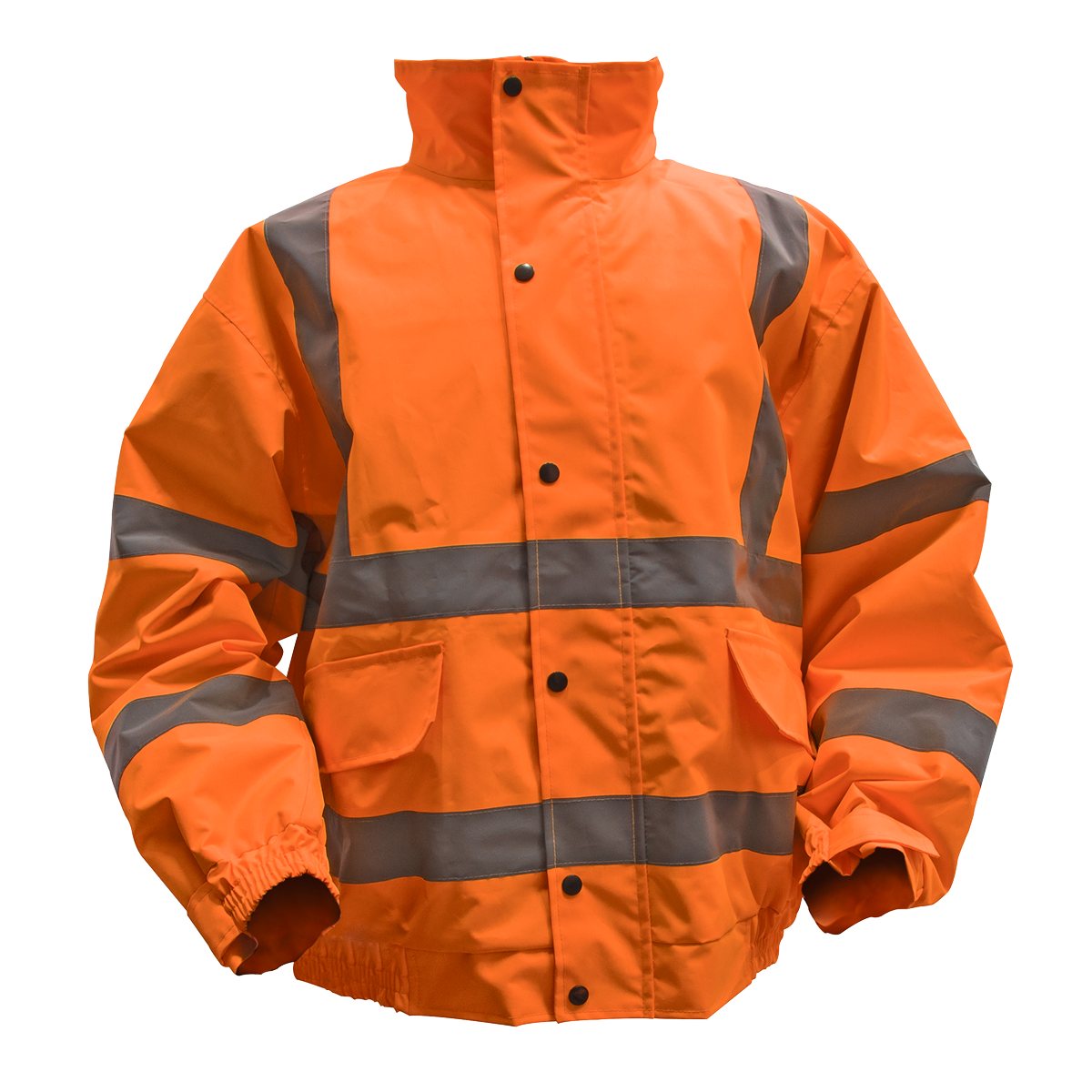Hi-Vis Orange Jacket with Quilted Lining & Elasticated Waist - XX-Large 802XXLO