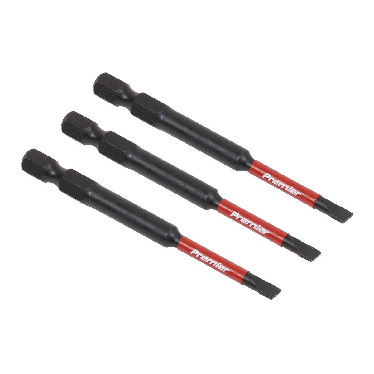 Slotted 4.5mm Impact Power Tool Bits 75mm - 3pc AK8251