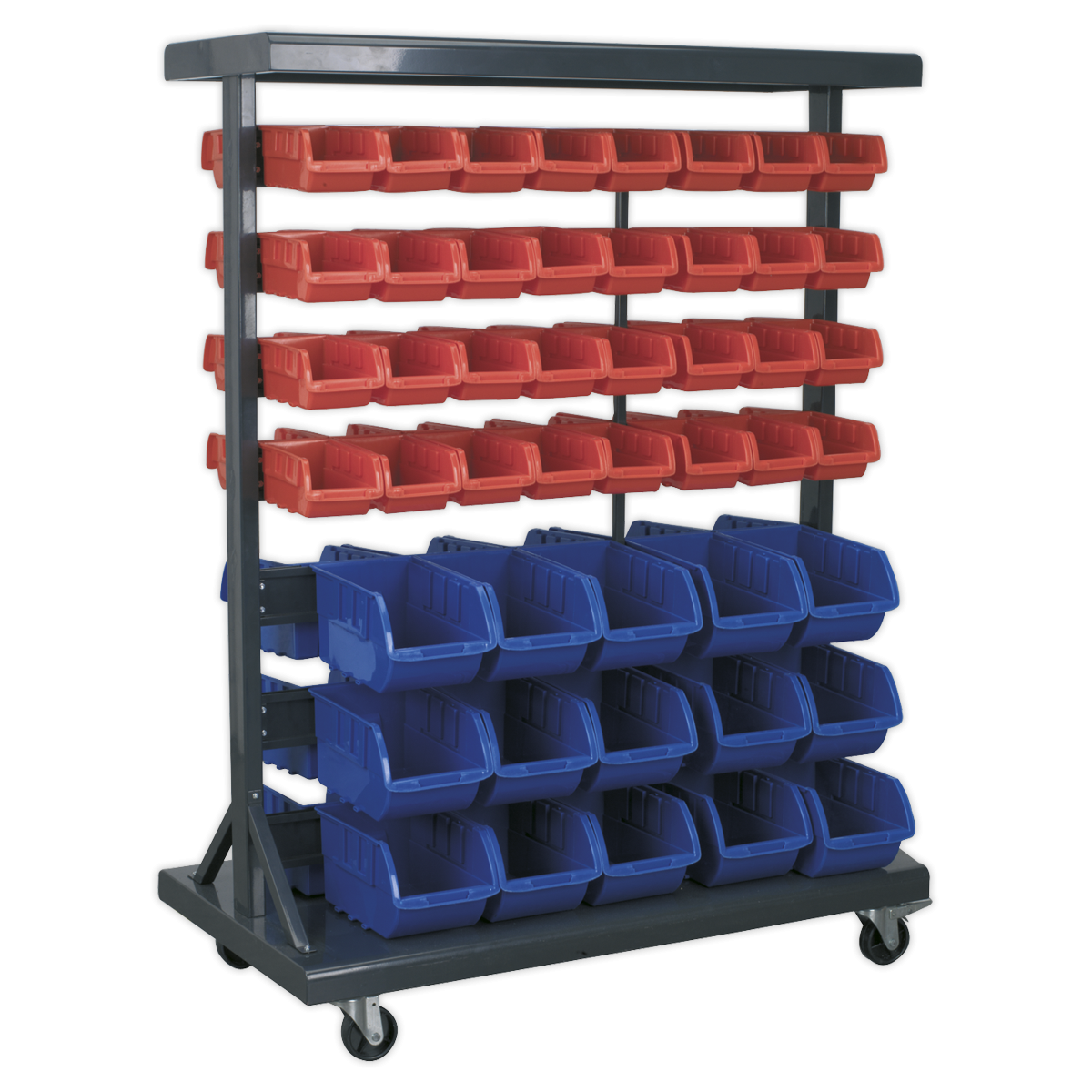 Mobile Bin Storage System with 94 Bins TPS94