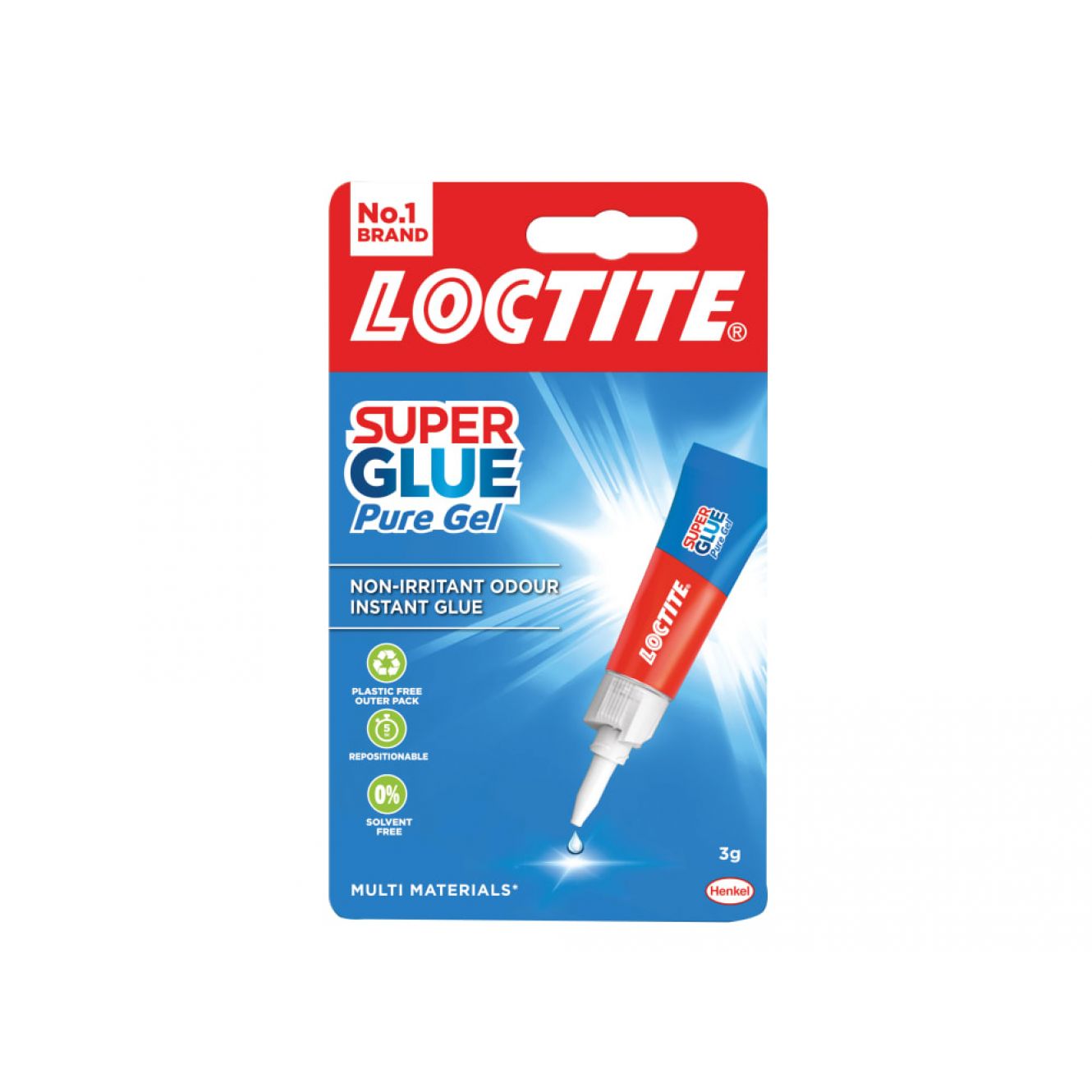 Super Glue Pure Gel, Tube 3g LOCSGGPG3GNR