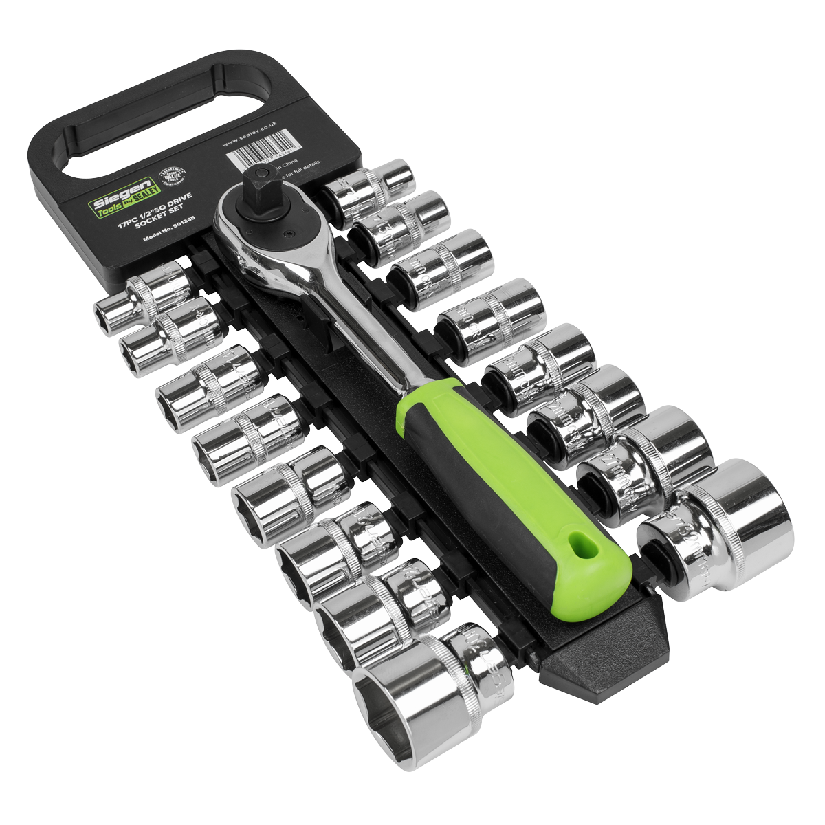 Socket Set 17pc 1/2"Sq Drive 6pt WallDrive® Metric S01245