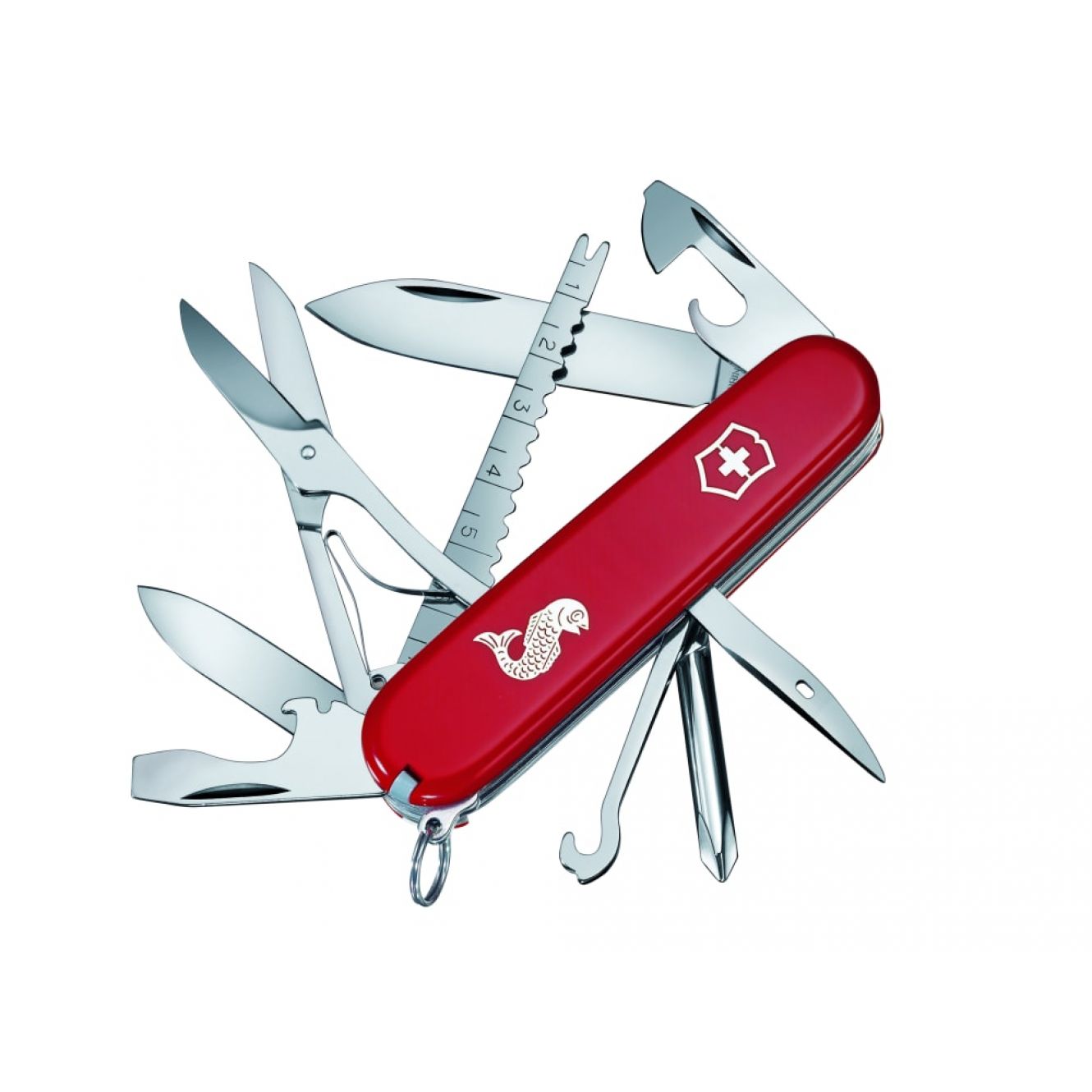 Fisherman Swiss Army Knife Red 1473372 VICFISH