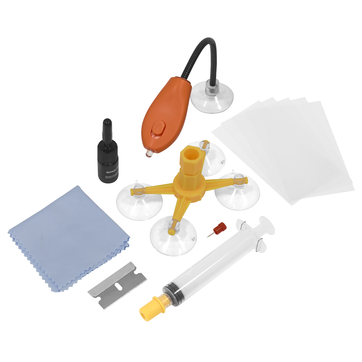 Windscreen Repair Kit with UV Light SCS902