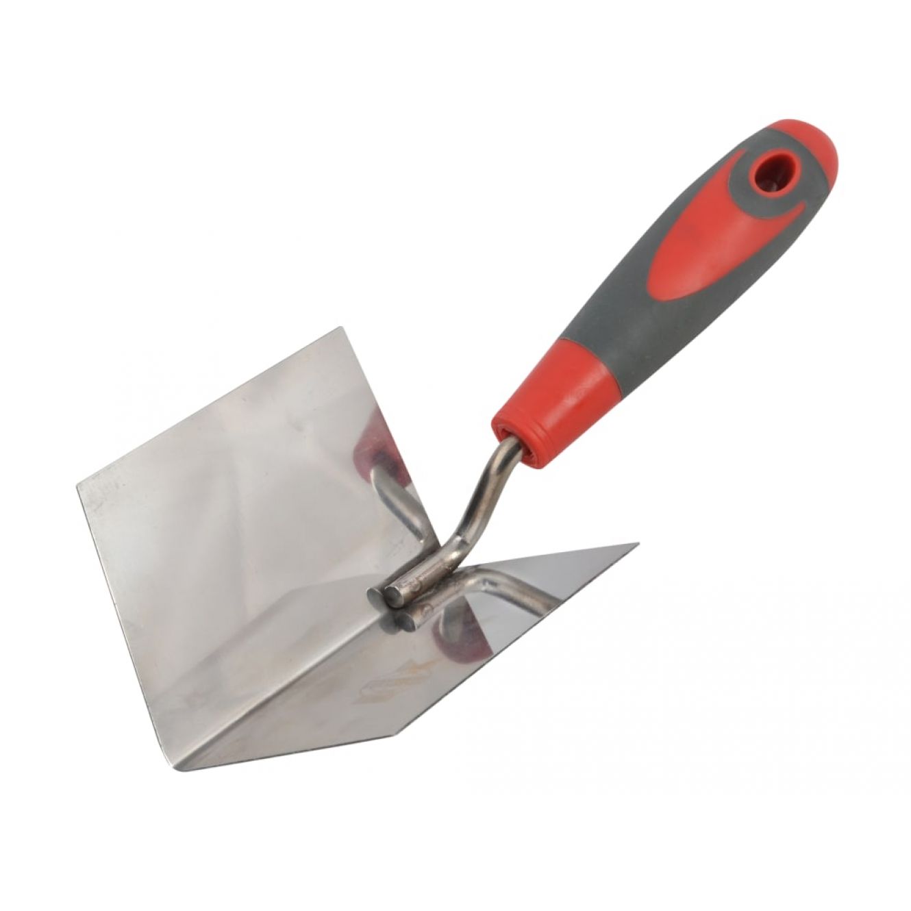 Internal Corner Trowel Stainless Steel Soft Grip Handle 4 x 3 x 3in FAISGTCINTSS