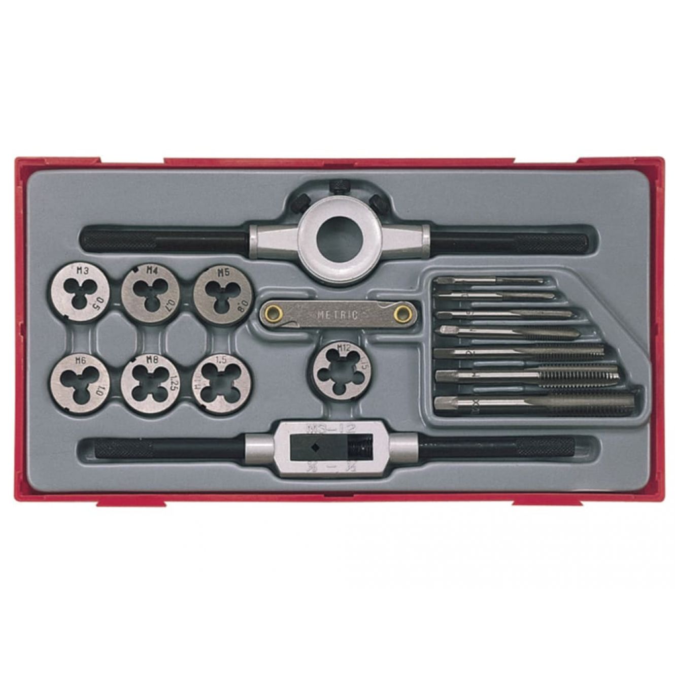 TTTD17 Rethreading Tap & Die Set, 17 Piece TENTTTD17