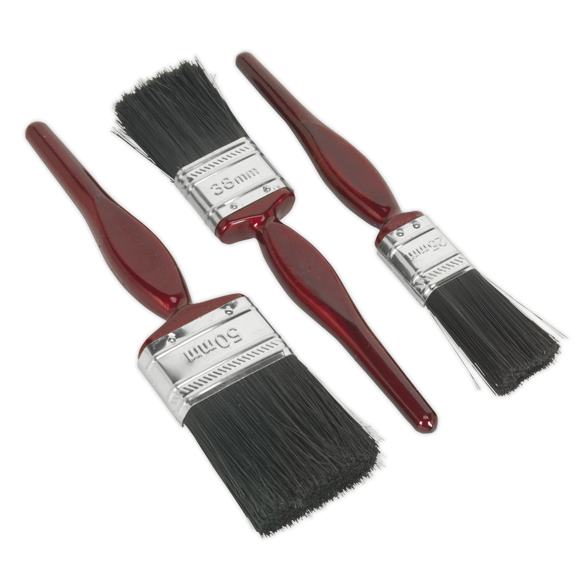 Pure Bristle Paint Brush Set 3pc SPBS3