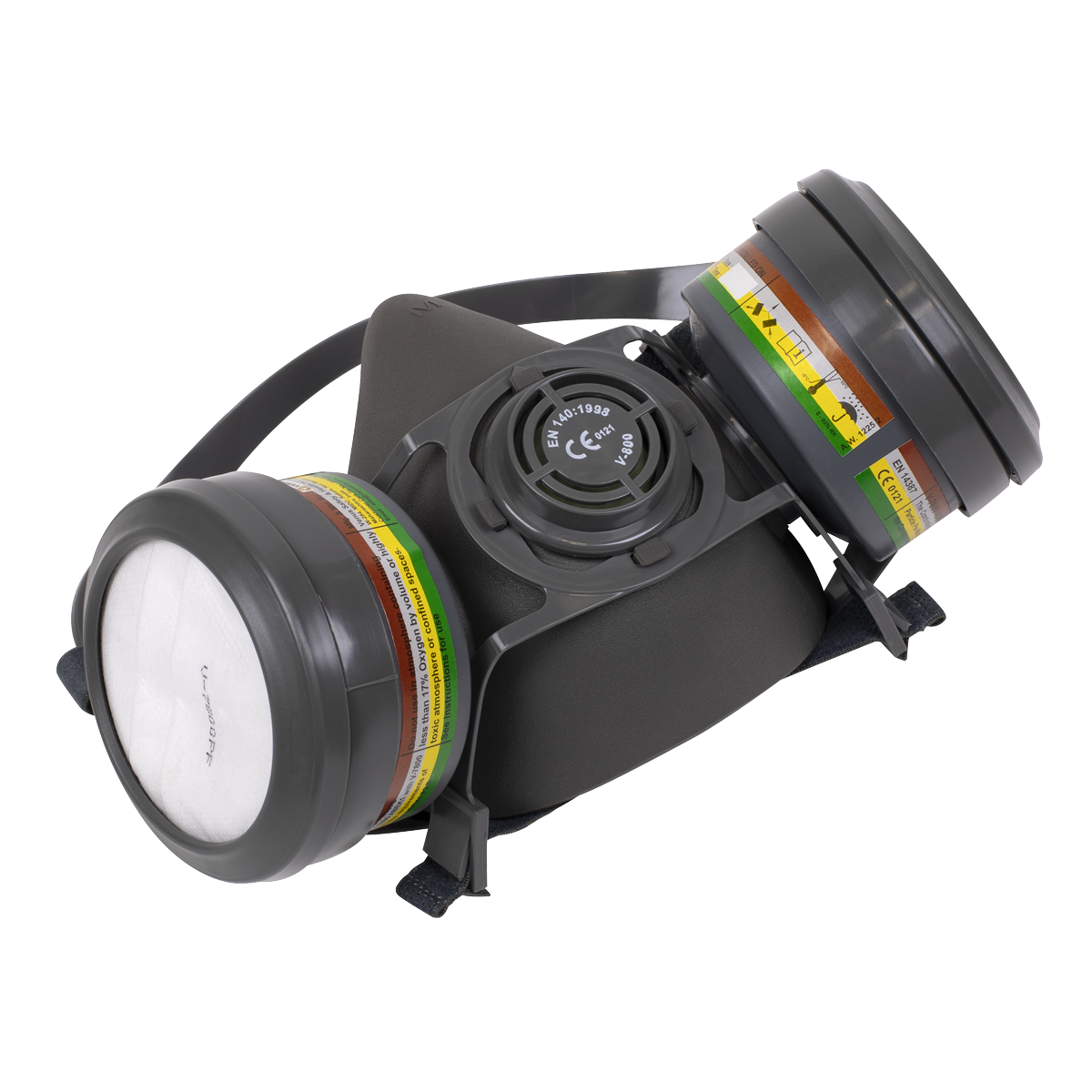 Half Mask with ABEK1 P2R Filter Cartridges 9360/63