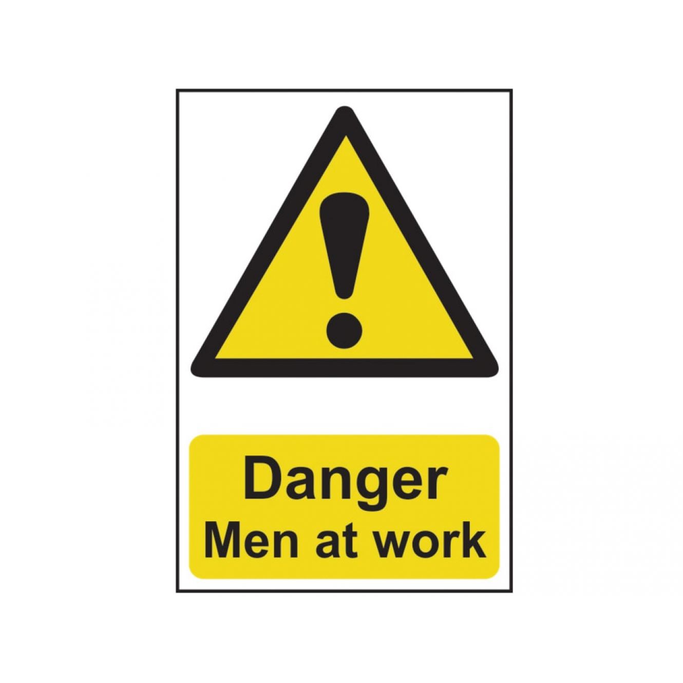 Danger Men At Work - PVC 400 x 600mm SCA4104