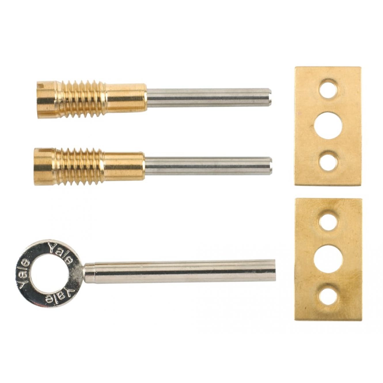 8013 Dual Screw Window Lock Brass Finish Pack of 2 YALV80132PL