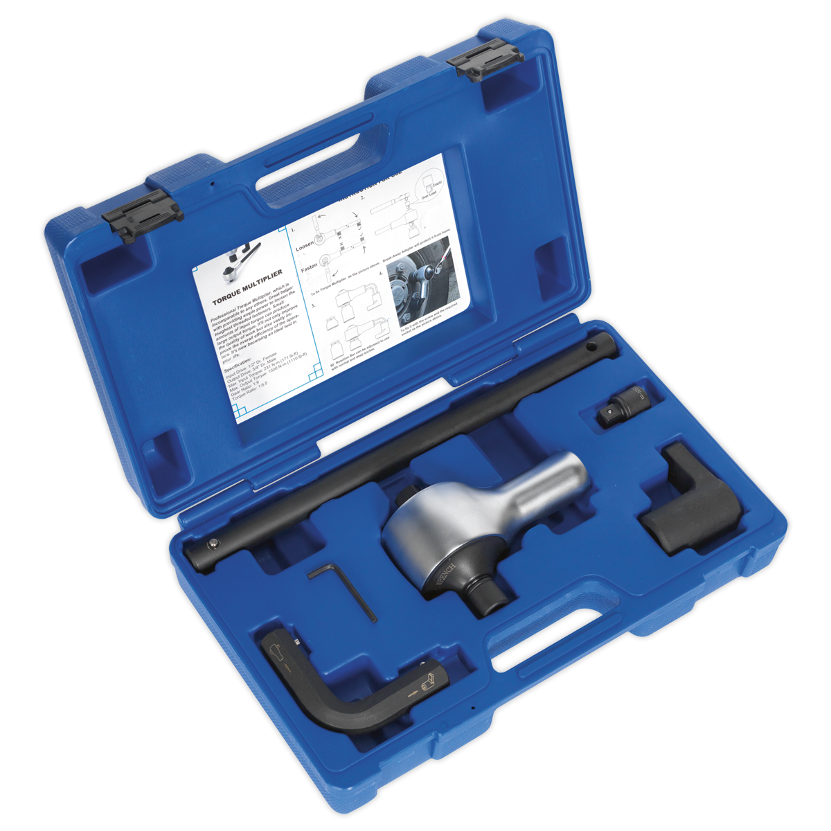 Torque Multiplier Set 7pc 1/2"-3/4"Sq Drive AK6290