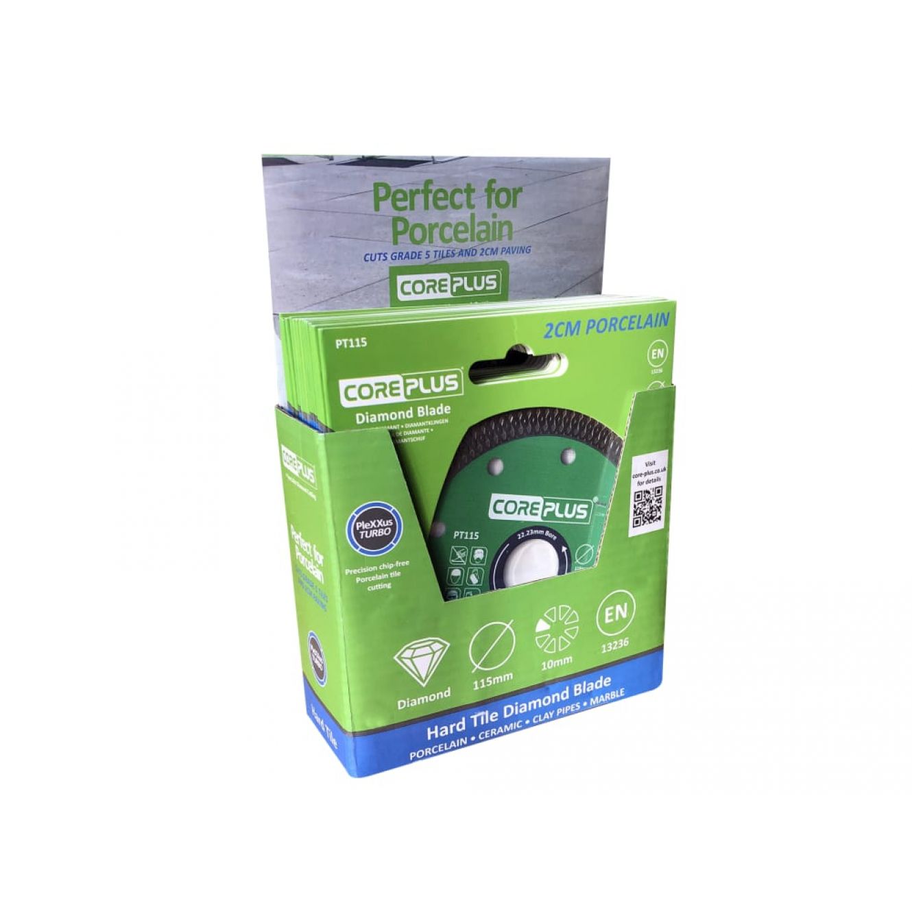 Porcelain Diamond Blade 115mm CDU of 15 Blades CORDBP115CDU