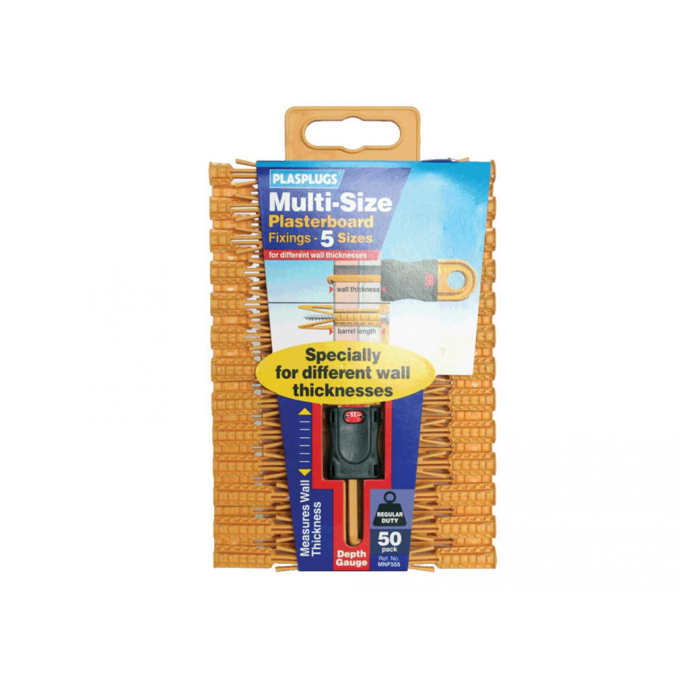 Multi-Size Plasterboard Fixings (50) PLAMNF555