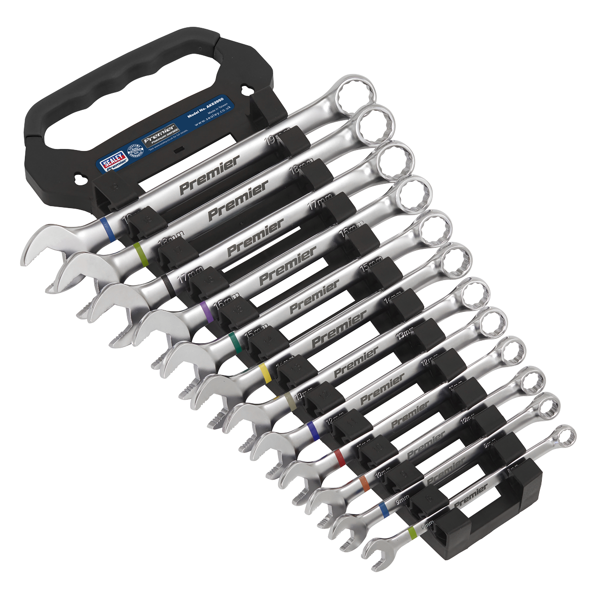 Combination Spanner Set Anti-Slip 12pc Metric - Platinum Series AK63950