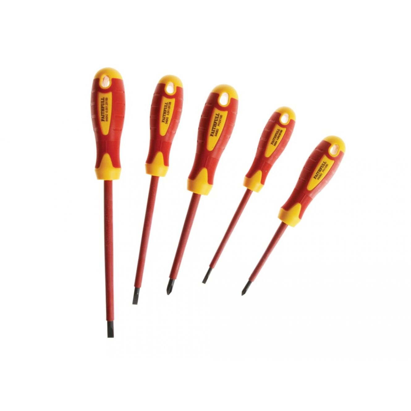 VDE Soft Grip Screwdriver Set, 5 Piece FAISDVDESET5
