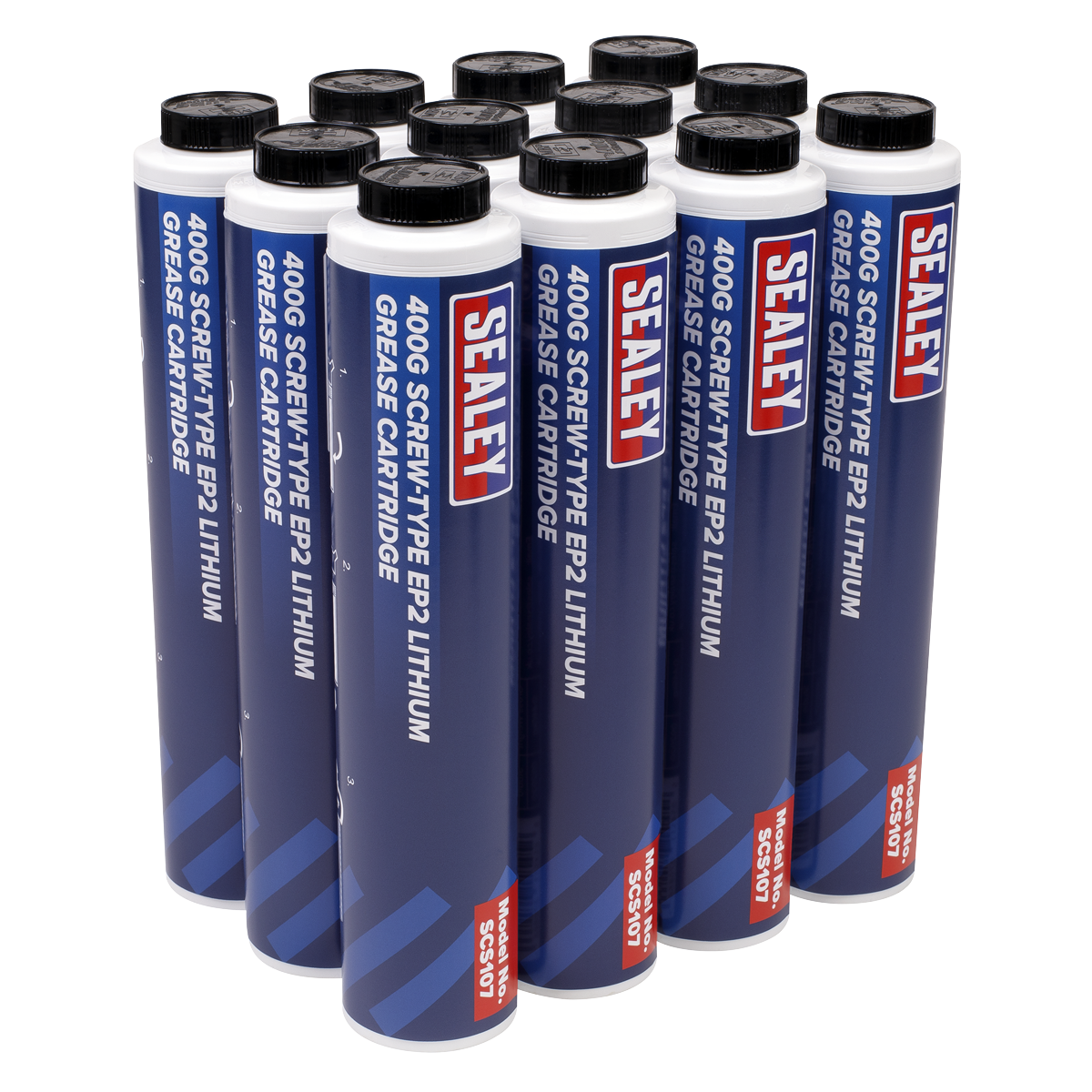 Screw-Type EP2 Lithium Grease Cartridge 400g Pack of 12 SCS108