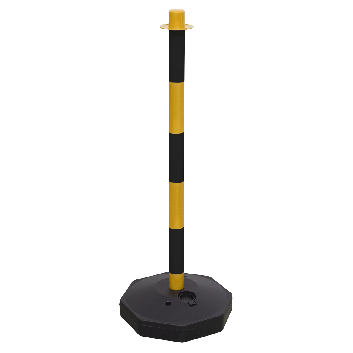 Black/Yellow Post with Base BYPB01