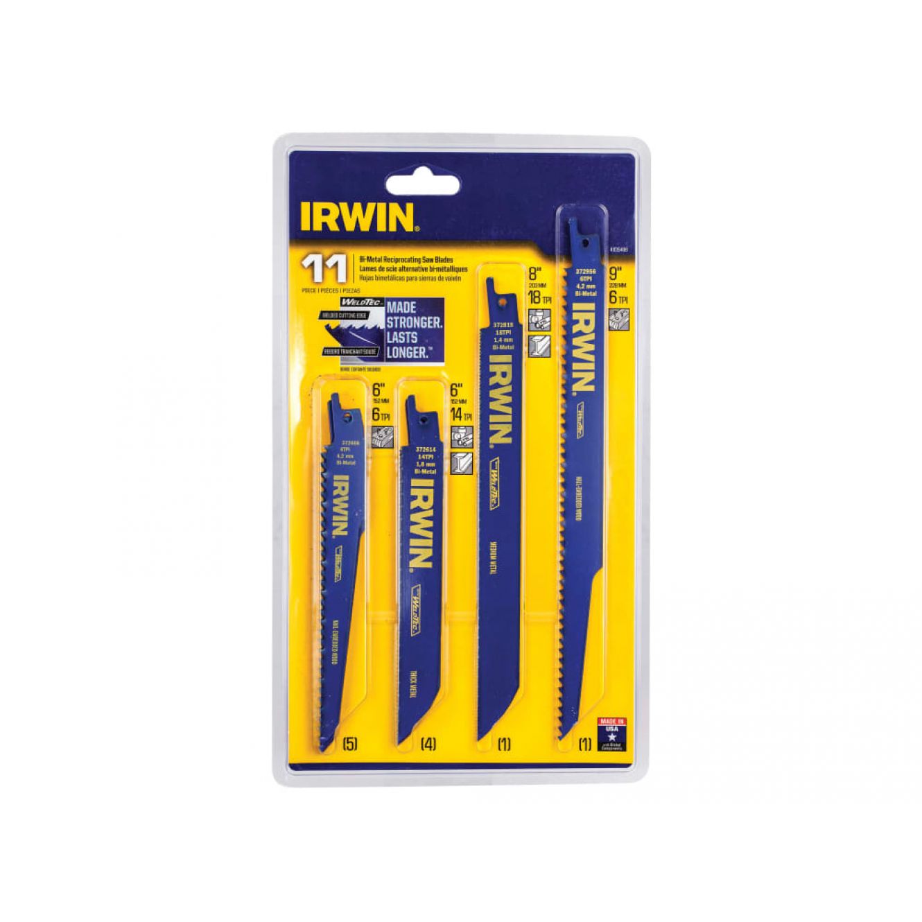 Bi-Metal Reciprocating Blade Set, 11 Piece IRW4935496