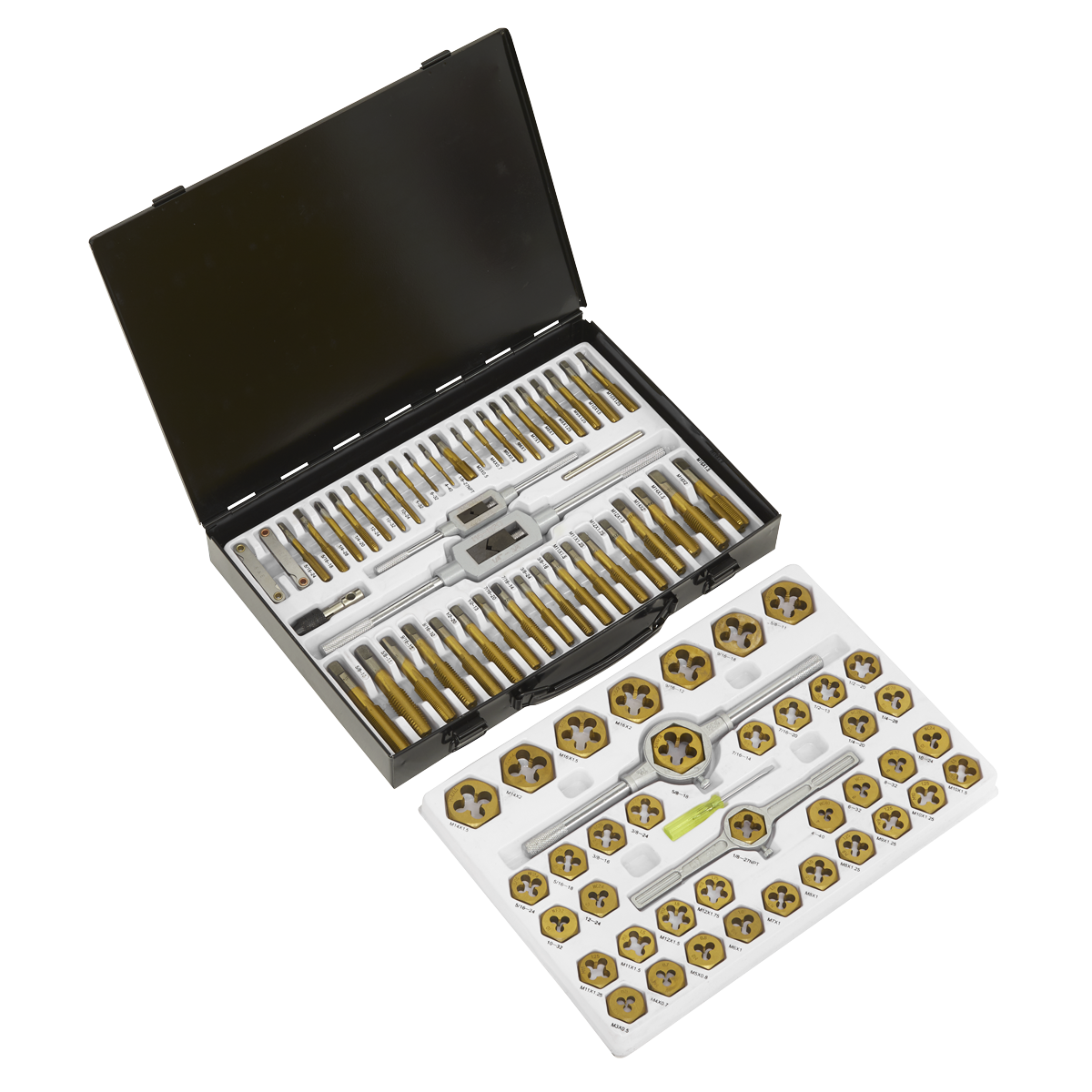 Tap & Die Set Hexagonal Metric & Imperial 86pc AK3086HIM