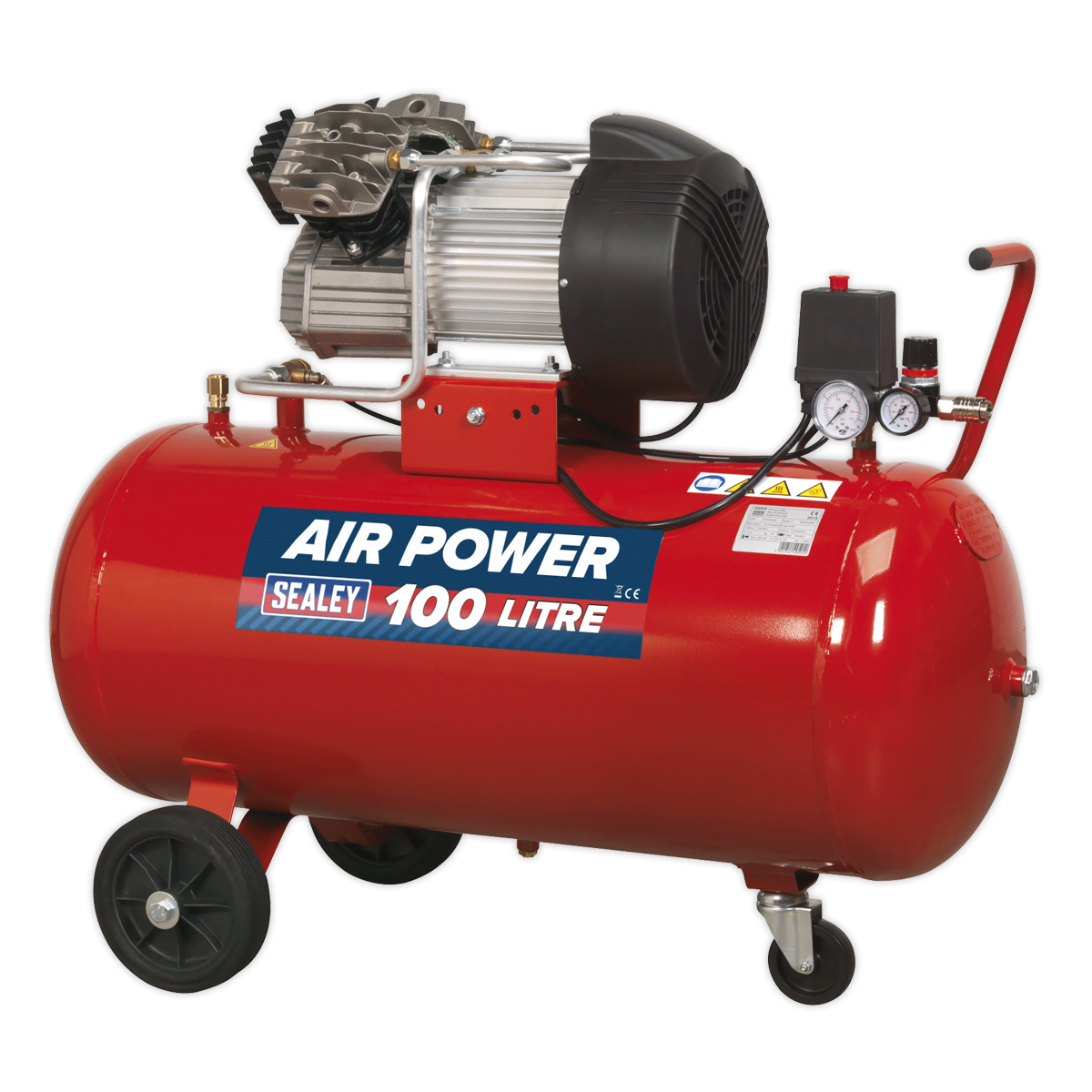 Air Compressor 100L V-Twin Direct Drive 3hp SAC10030