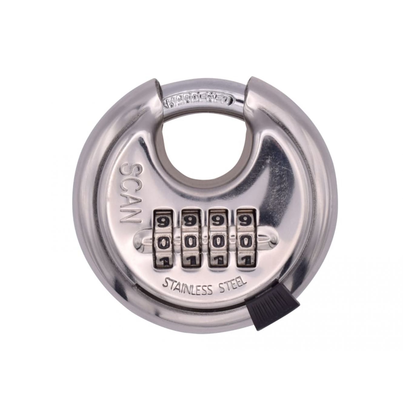 Stainless Steel Disk Type Combination Padlock 70mm SCAPLSS70CD