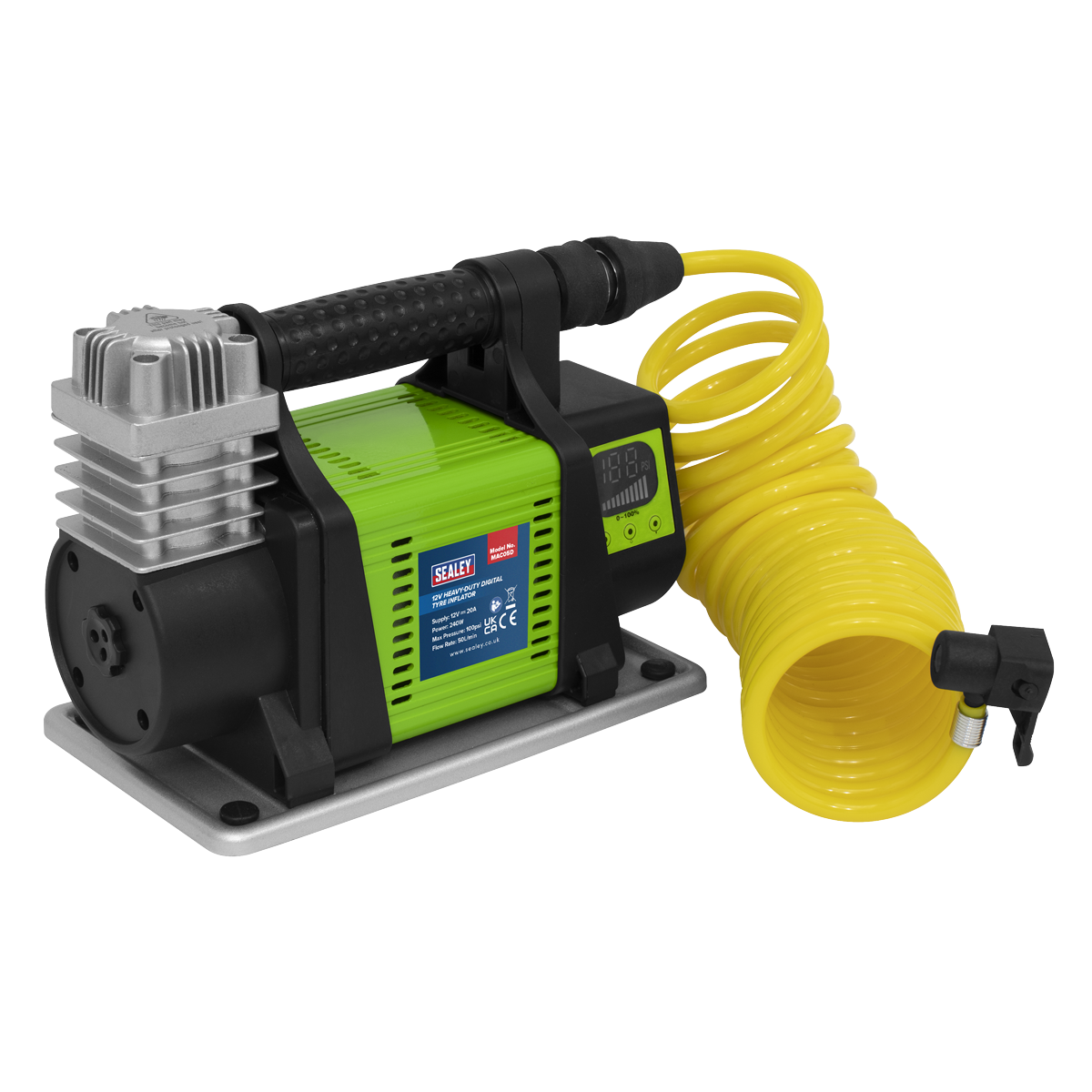 Digital Tyre Inflator 12V Heavy-Duty MAC05D